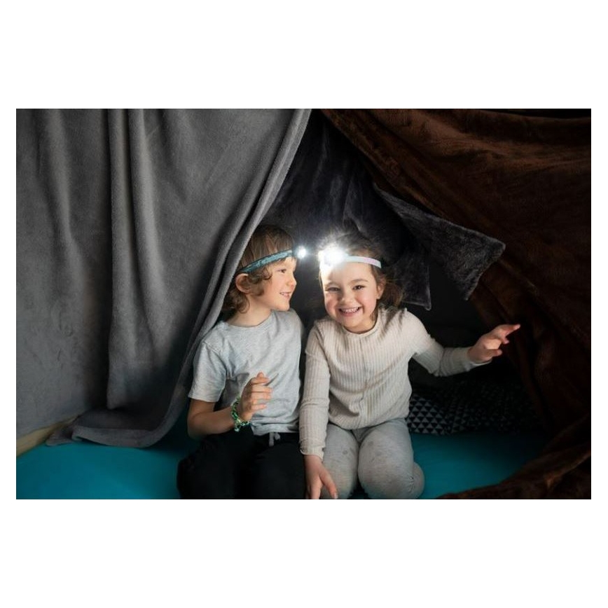 Ledlenser KIDLED2 RAINBOW - himmennettävä lasten otsalamppu LED/1xAAA IPX4 40 lm 20h violetti