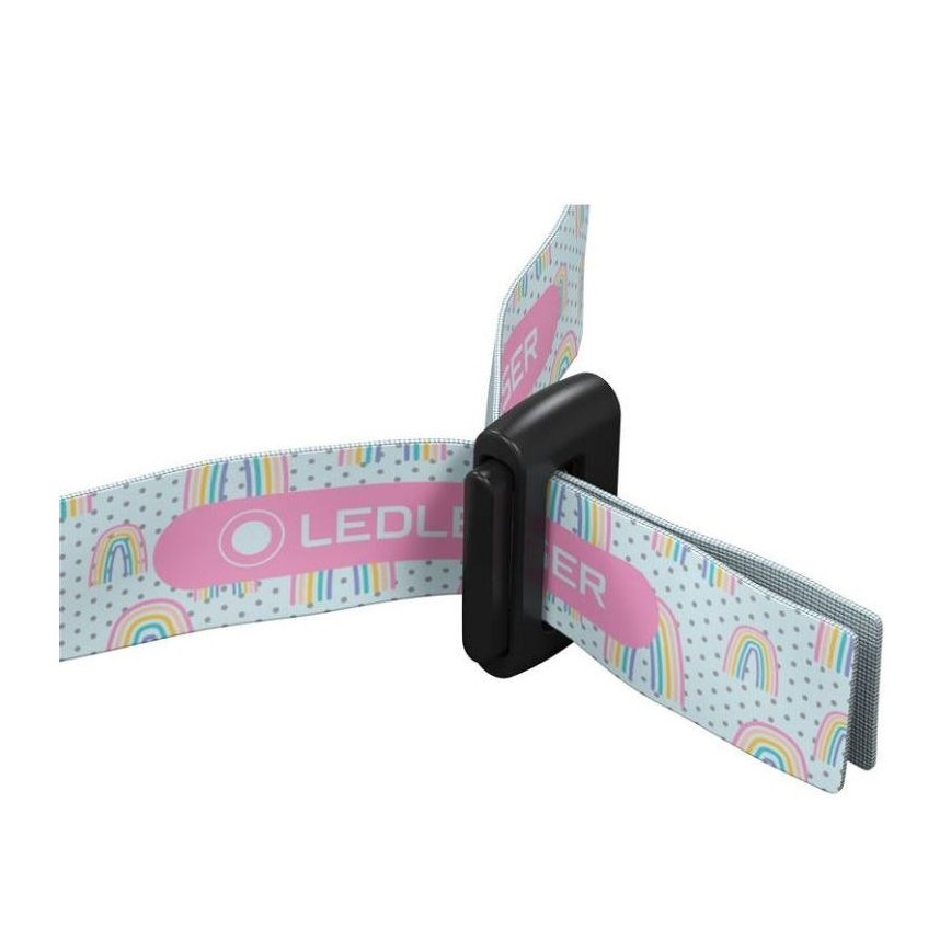 Ledlenser KIDLED2 RAINBOW - himmennettävä lasten otsalamppu LED/1xAAA IPX4 40 lm 20h violetti