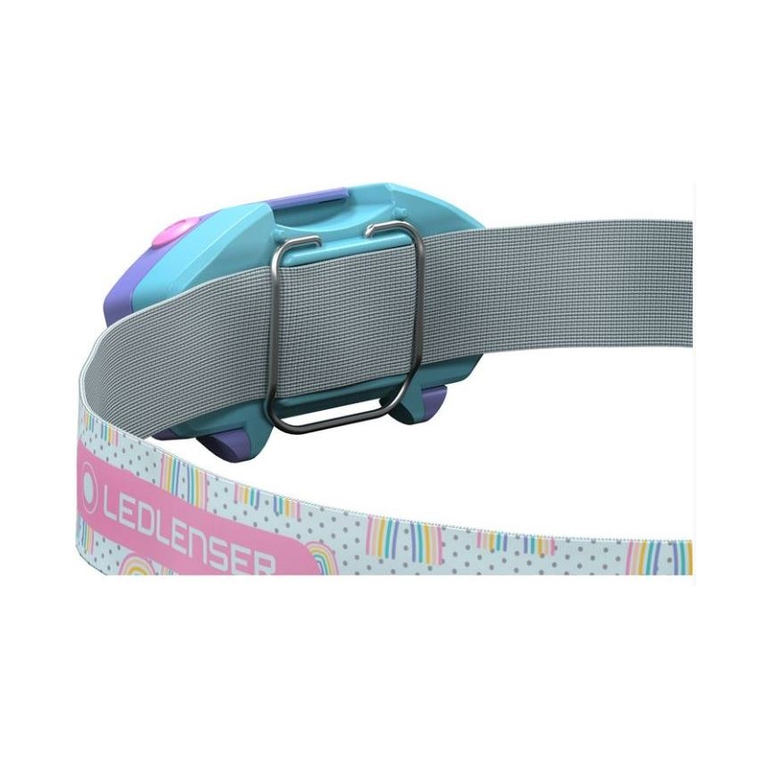 Ledlenser KIDLED2 RAINBOW - himmennettävä lasten otsalamppu LED/1xAAA IPX4 40 lm 20h violetti