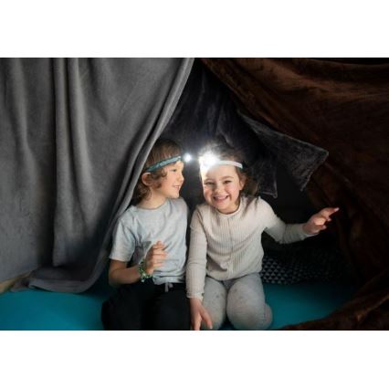 Ledlenser KIDLED4R RAINBOW - LED himmennettävä ladattava lasten otsalamppu LED/280 mAh IPX4 40lm 18 h violetti