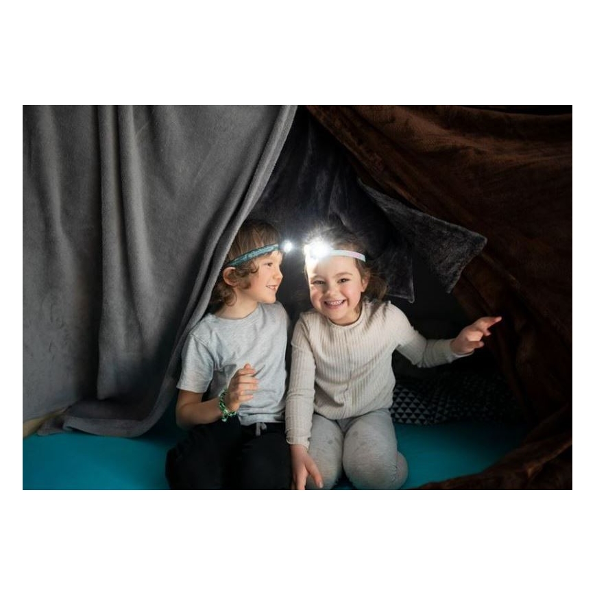 Ledlenser KIDLED4R RAINBOW - LED himmennettävä ladattava lasten otsalamppu LED/280 mAh IPX4 40lm 18 h violetti