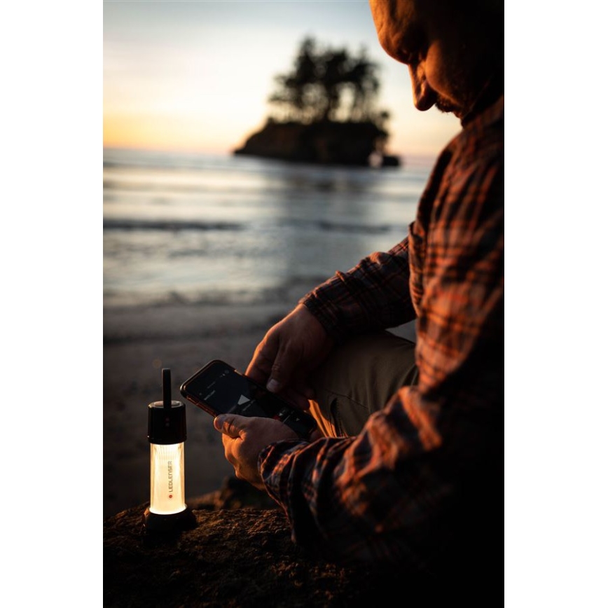 Ledlenser ML6 CONNECT WARM LIGHT - himmennettävä ladattava LED-lyhty, 3000 mAh, IP66, 750 lm + kaukosäädin