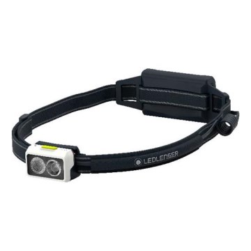 Ledlenser NEO5R - himmennettävä ladattava LED-otsalamppu, 1800 mAh, IP54, 600 lm, 35 h, musta/valkoinen