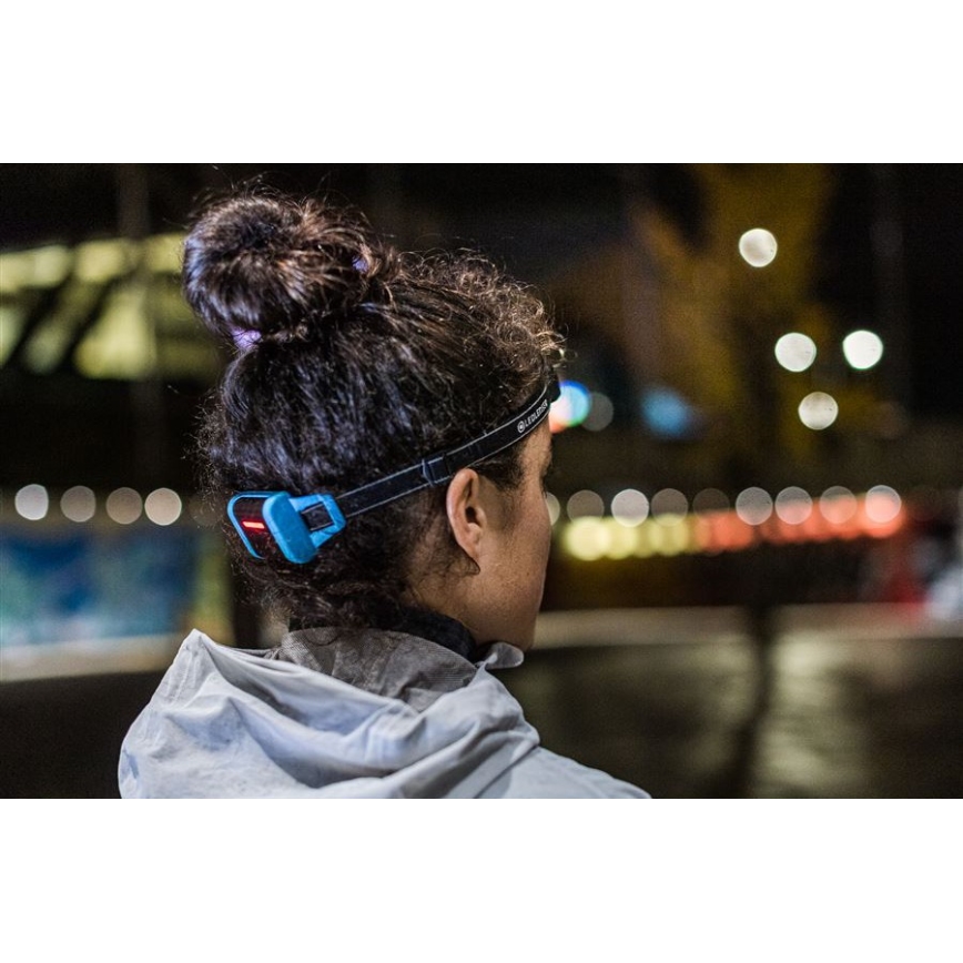 Ledlenser NEO5R - himmennettävä ladattava LED-otsalamppu LED/1800 mAh IP54 600 lm 35 h sininen