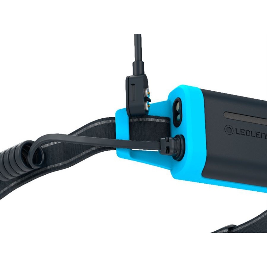 Ledlenser NEO5R - himmennettävä ladattava LED-otsalamppu LED/1800 mAh IP54 600 lm 35 h sininen