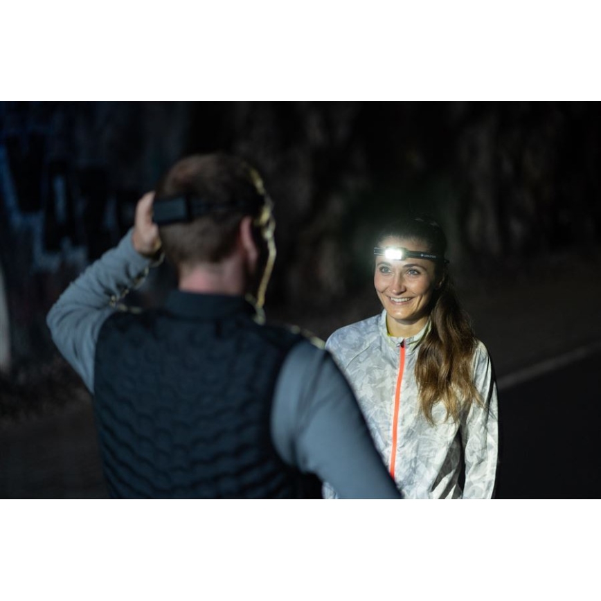 Ledlenser NEO5R - himmennettävä ladattava LED-otsalamppu, 1800 mAh, IP54, 600 lm, 35 h, musta/valkoinen