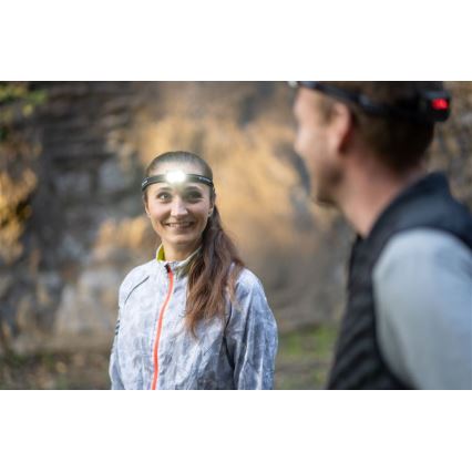 Ledlenser NEO5R - himmennettävä ladattava LED-otsalamppu, 1800 mAh, IP54, 600 lm, 35 h, musta/valkoinen