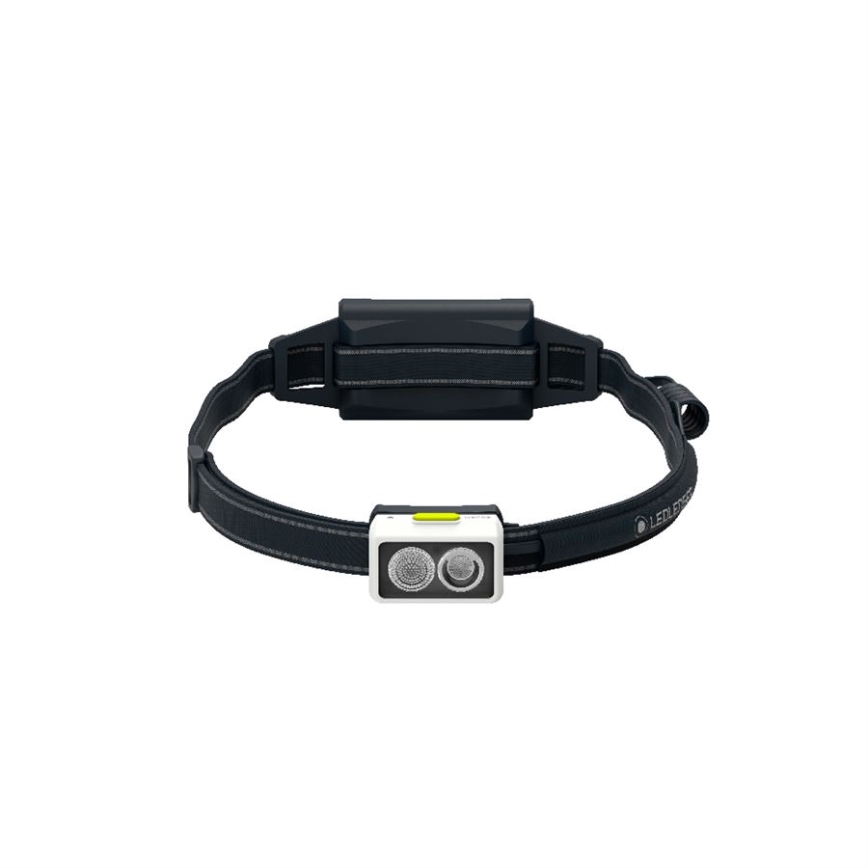 Ledlenser NEO5R - himmennettävä ladattava LED-otsalamppu, 1800 mAh, IP54, 600 lm, 35 h, musta/valkoinen
