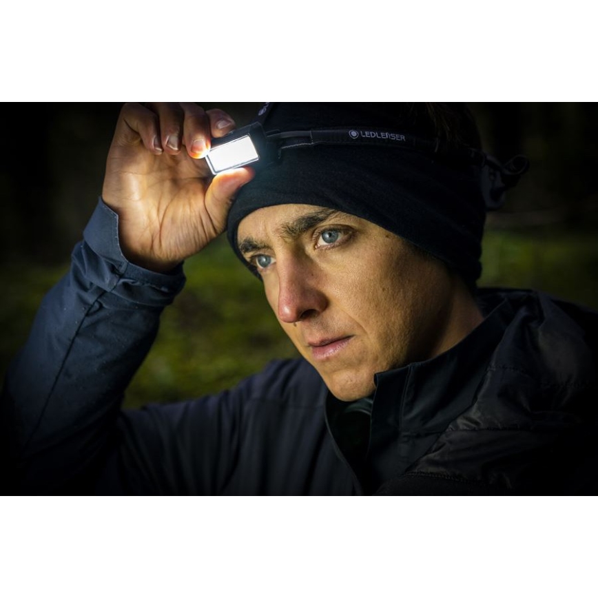 Ledlenser NEO9R - himmennettävä ladattava LED-otsalamppu LED/5000 mAh IP54 1200 lm 120h musta/sininen