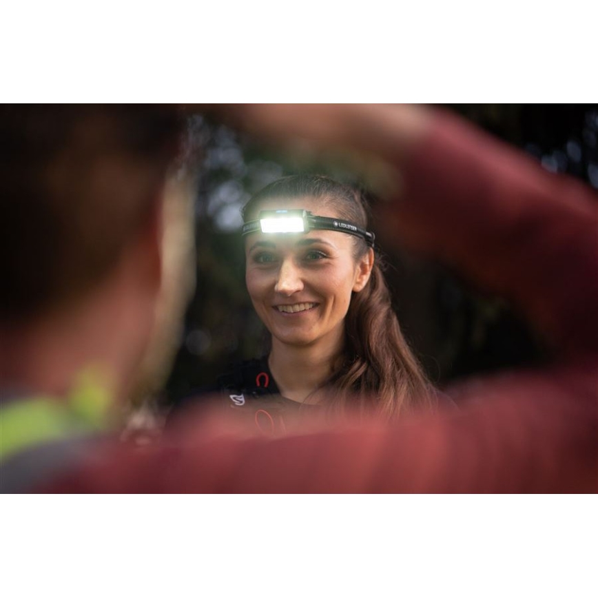 Ledlenser NEO9R - himmennettävä ladattava LED-otsalamppu LED/5000 mAh IP54 1200 lm 120h musta/sininen