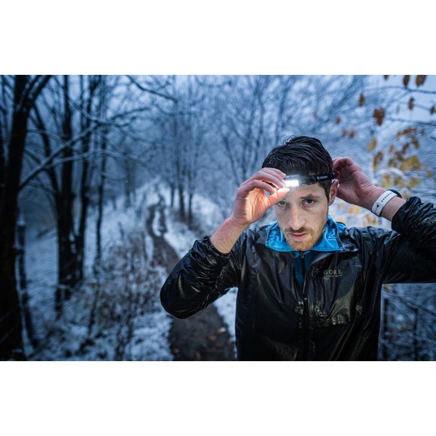 Ledlenser NEO9R - himmennettävä ladattava LED-otsalamppu LED/5000 mAh IP54 1200 lm 120h musta/sininen