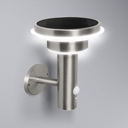 Ledvance - LED himmennettävä aurinkokäyttöinen valaisin liiketunnistimella ja hämäräkytkimellä CIRCLE LED/6W/3,2V 2200 mAh IP44