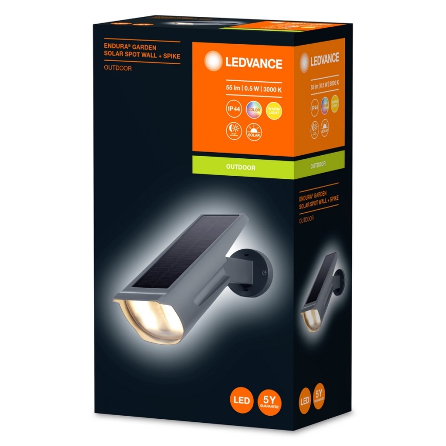Ledvance - LED RGB aurinkokäyttöinen valaisin ENDURA LED/0,5W/3,6V 1200 mAh IP44