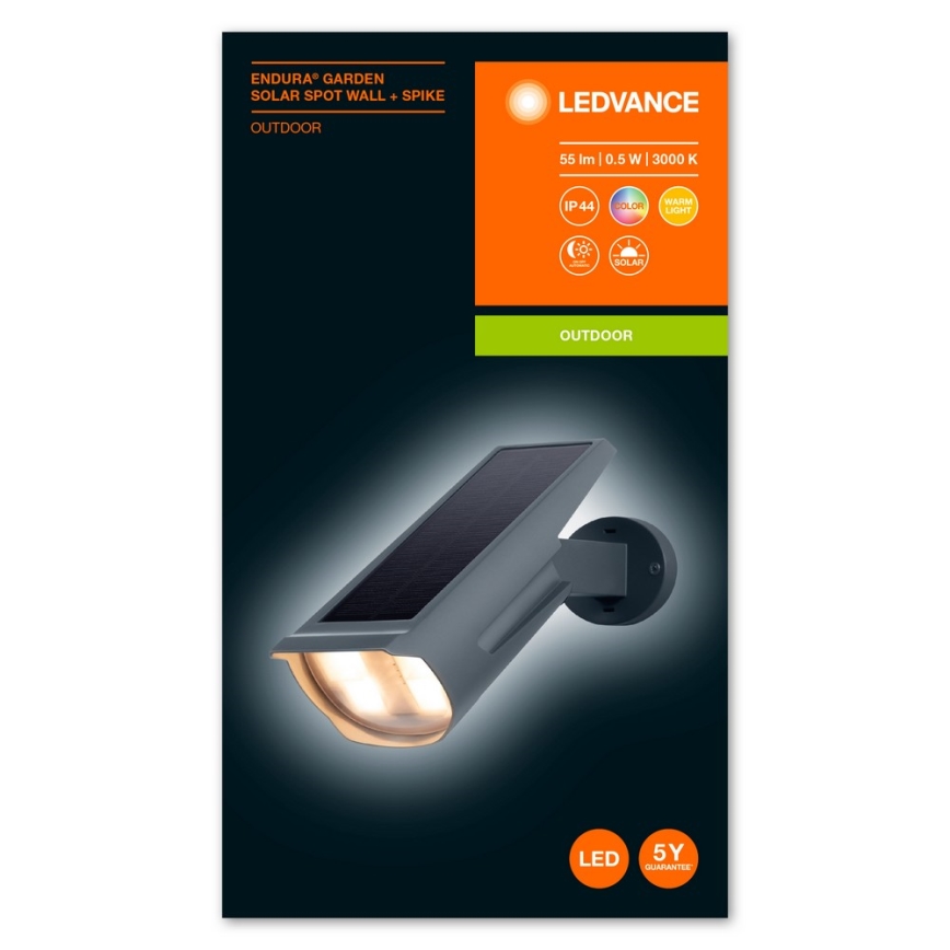 Ledvance - LED RGB aurinkokäyttöinen valaisin ENDURA LED/0,5W/3,6V 1200 mAh IP44