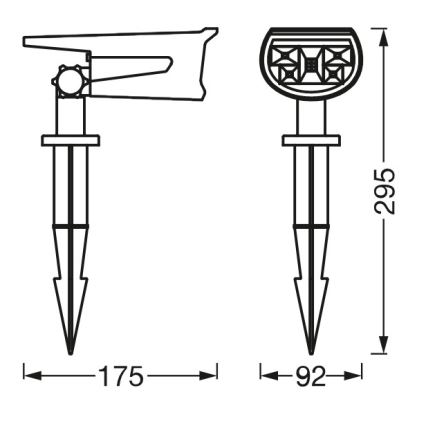 Ledvance - LED RGB aurinkokäyttöinen valaisin ENDURA LED/0,5W/3,6V 1200 mAh IP44