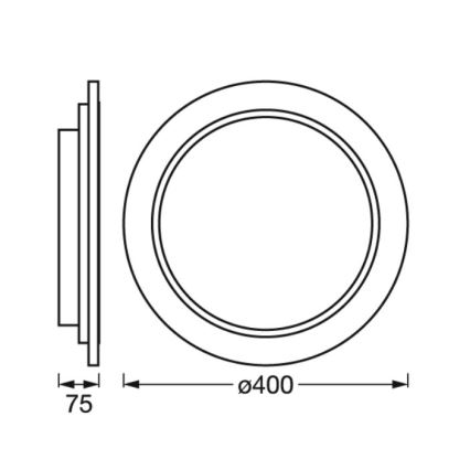 Ledvance - Himmennettävä LED-kattovalaisin SMART+ ORBIS WOOD LED/24W/230V 2700-6500K tammi Wi-Fi