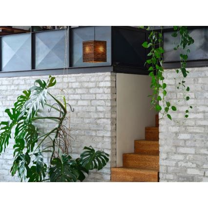 Ledvance - Kattokruunu johdossa DECOR CARDBOARD 1xE27/15W/230V 25x25 cm