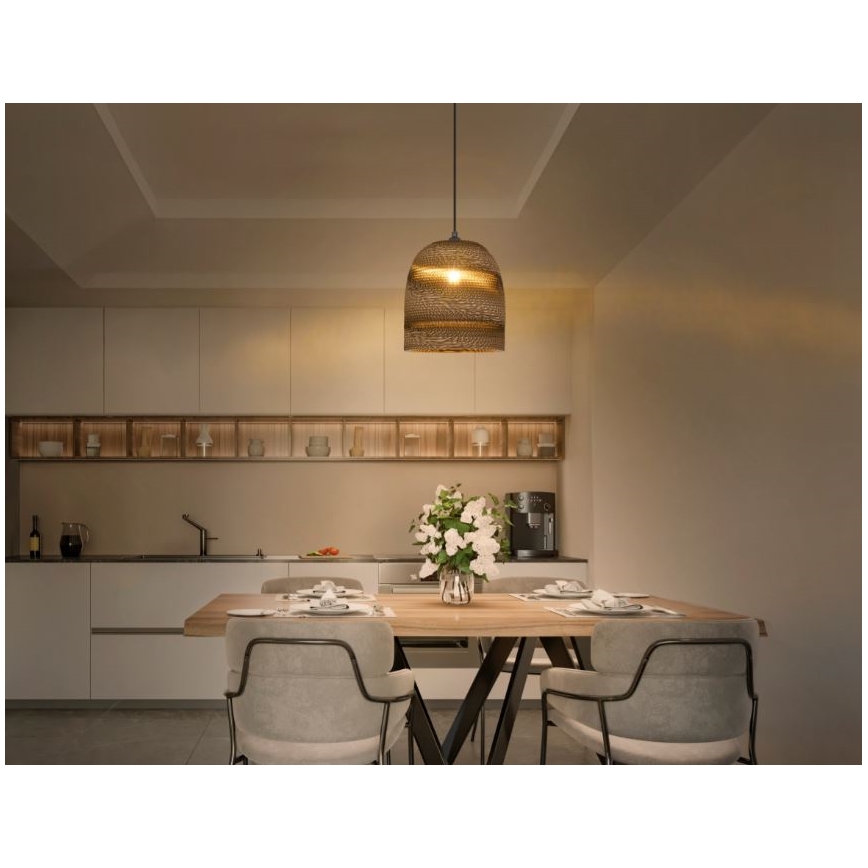 Ledvance - Kattokruunu johdossa DECOR CARDBOARD 1xE27/15W/230V halkaisija 25 cm