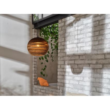 Ledvance - Kattokruunu johdossa DECOR CARDBOARD 1xE27/15W/230V halkaisija 26 cm