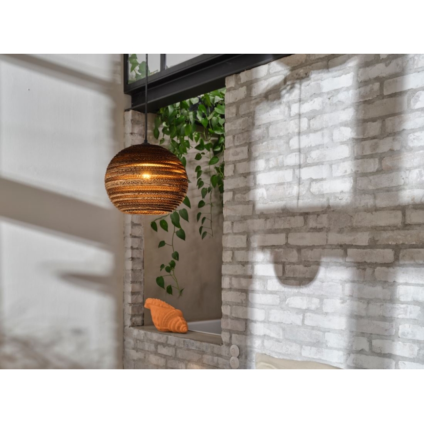 Ledvance - Kattokruunu johdossa DECOR CARDBOARD 1xE27/15W/230V halkaisija 26 cm