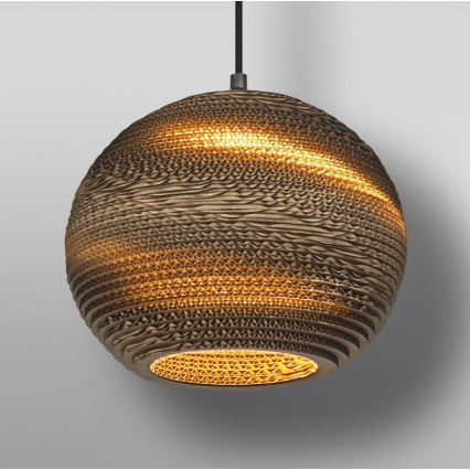 Ledvance - Kattokruunu johdossa DECOR CARDBOARD 1xE27/15W/230V halkaisija 26 cm