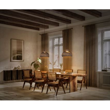 Ledvance - Kattokruunu johdossa DECOR CARDBOARD 1xE27/15W/230V halkaisija 36 cm