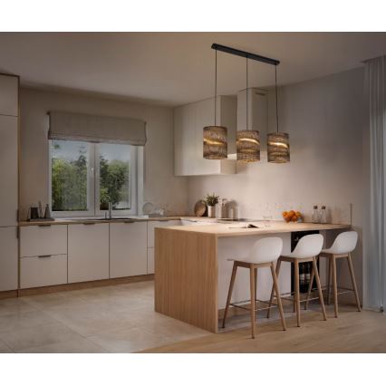 Ledvance - Kattokruunu johdossa DECOR CARDBOARD 3xE27/15W/230V