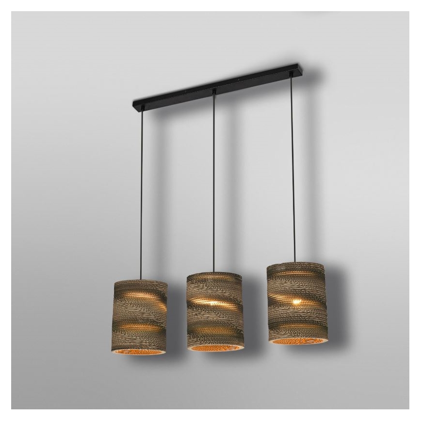 Ledvance - Kattokruunu johdossa DECOR CARDBOARD 3xE27/15W/230V