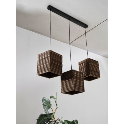 Ledvance - Kattokruunu johdossa DECOR CARDBOARD 3xE27/15W/230V