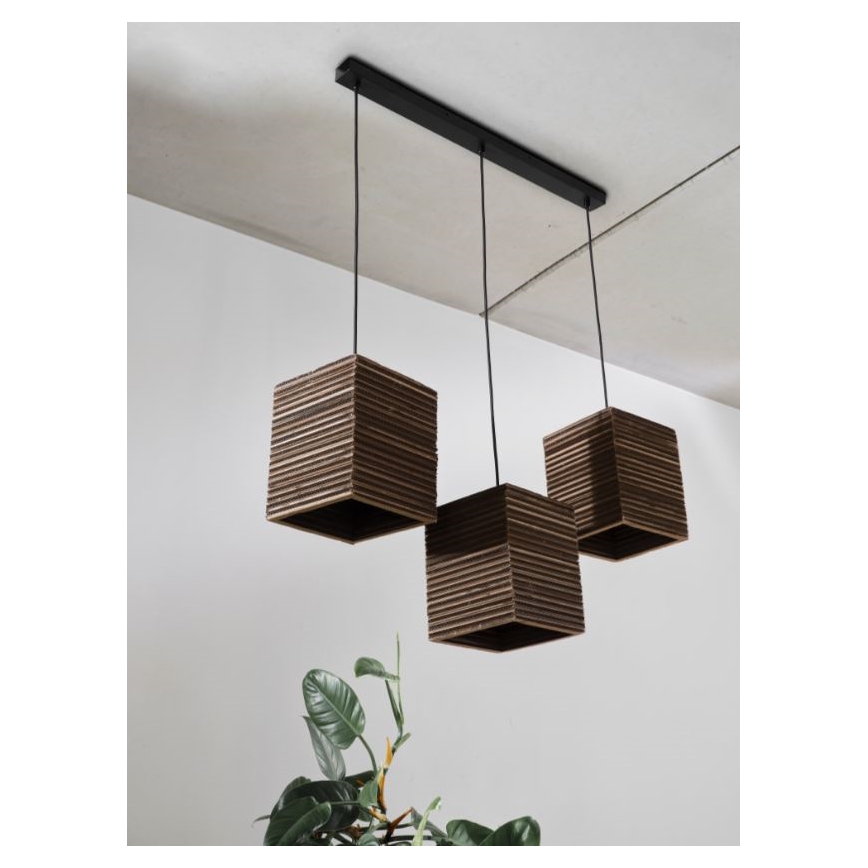 Ledvance - Kattokruunu johdossa DECOR CARDBOARD 3xE27/15W/230V