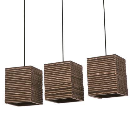 Ledvance - Kattokruunu johdossa DECOR CARDBOARD 3xE27/15W/230V