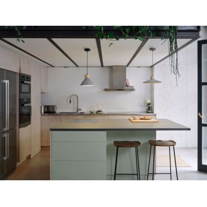 Ledvance - Kattokruunu johdossa DECOR CONCRETE 1xE27/15W/230V halkaisija 32 cm betoni harmaa