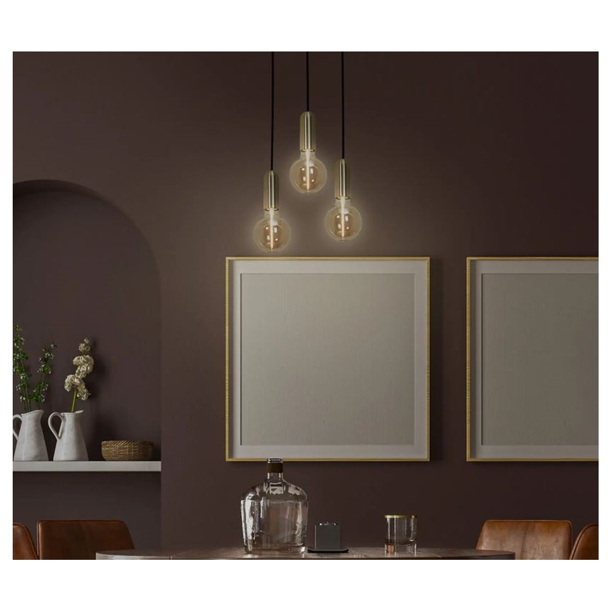 Ledvance - Kattokruunu johdossa PENDULUM ROUND 1xE27/15W/230V kulta