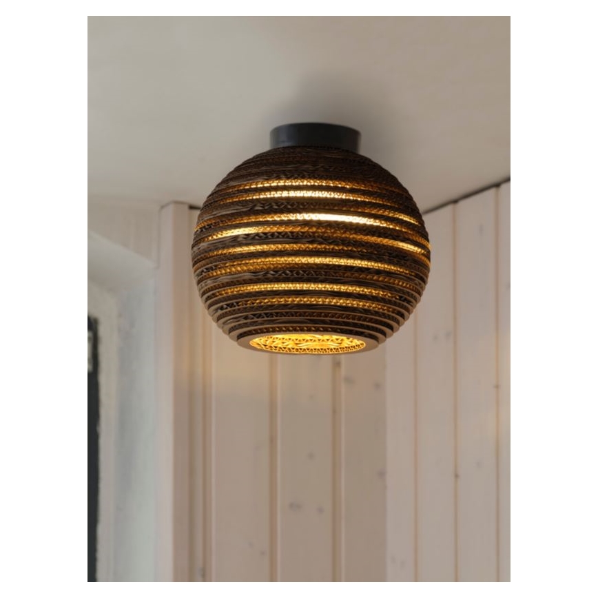 Ledvance - Kattovalo DECOR CARDBOARD 1xE27/15W/230V halkaisija 26 cm