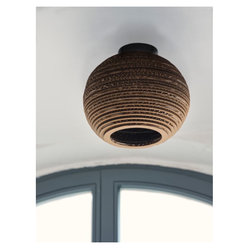 Ledvance - Kattovalo DECOR CARDBOARD 1xE27/15W/230V halkaisija 26 cm