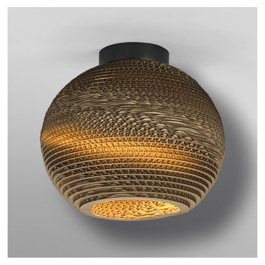 Ledvance - Kattovalo DECOR CARDBOARD 1xE27/15W/230V halkaisija 26 cm