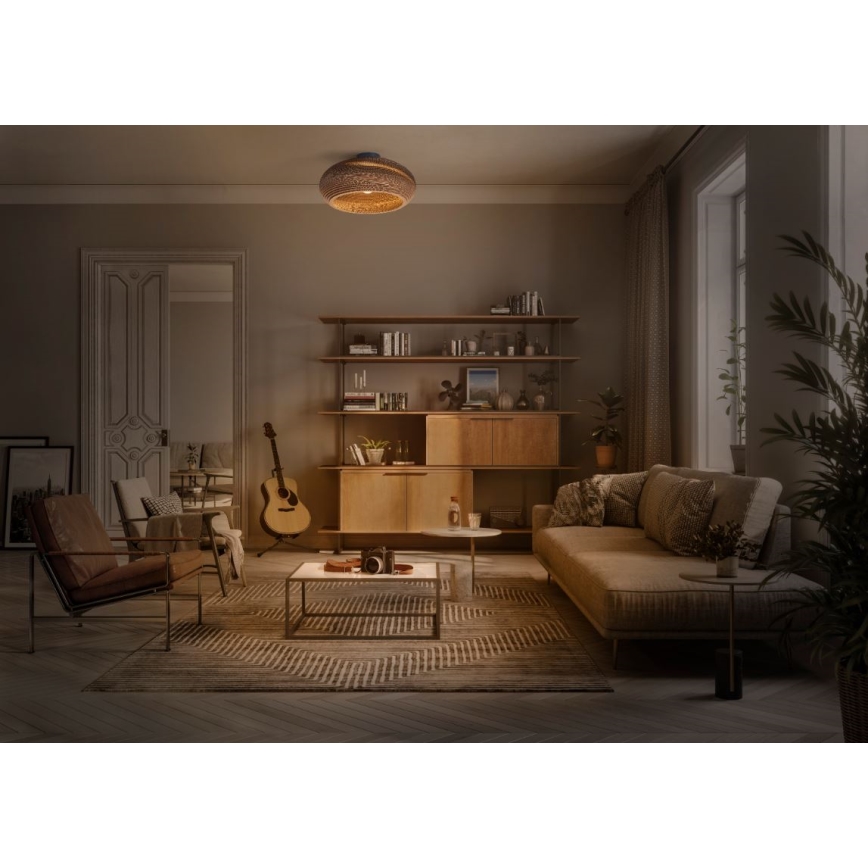 Ledvance - Kattovalo DECOR CARDBOARD 1xE27/15W/230V halkaisija 40 cm