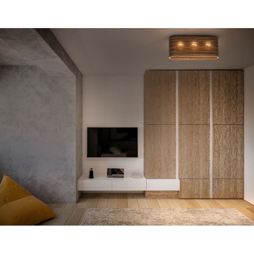 Ledvance - Kattovalo DECOR CARDBOARD 3xE27/15W/230V