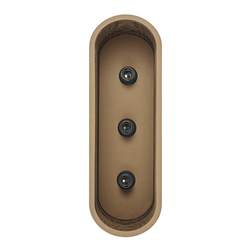 Ledvance - Kattovalo DECOR CARDBOARD 3xE27/15W/230V