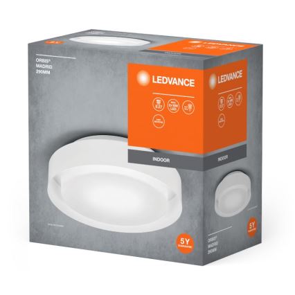 Ledvance - Kattovalo ORBIS MADRID 2xE27/10W/230V valkoinen