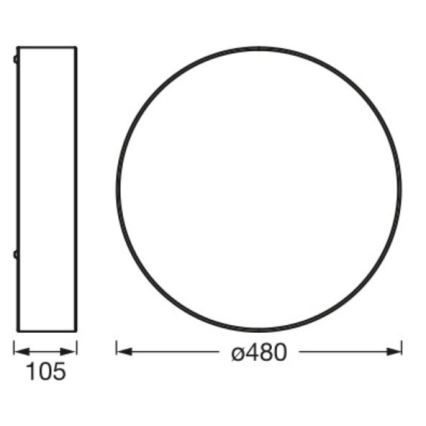 Ledvance - Kattovalo ORBIS PARIISI 3xE27/25W/230V kerma