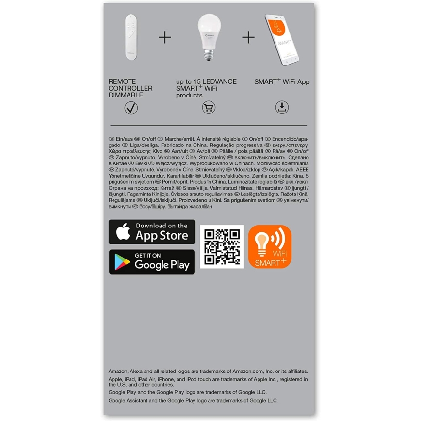 Ledvance - Kaukosäädin SMART+ 2xAAA Wi-Fi