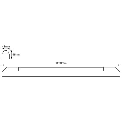 Ledvance - Keittiökaappien alla oleva LED-valo POWER BATTEN LED/24W/230V 4000K