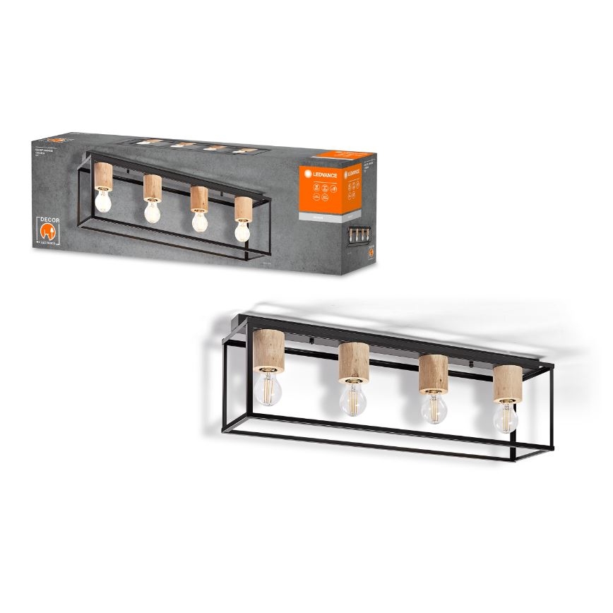 Ledvance - Kiinteä kattokruunu DECOR 4xE27/15W/230V