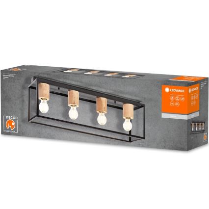 Ledvance - Kiinteä kattokruunu DECOR 4xE27/15W/230V