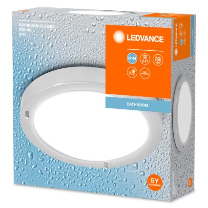 Ledvance - Kylpyhuoneen kattovalaisin BATHROOM CLASSIC 1xE27/15W/230V IP44