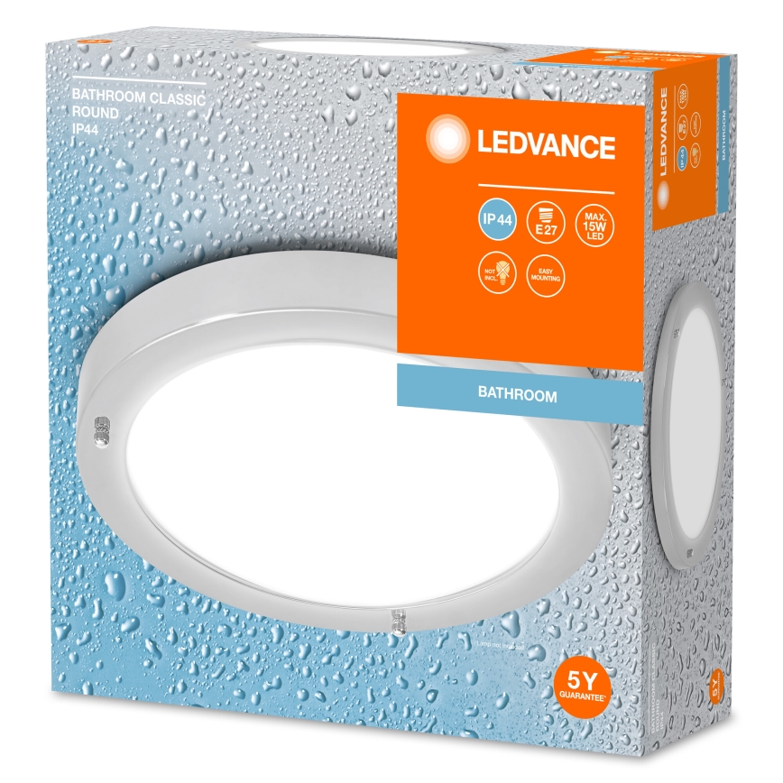 Ledvance - Kylpyhuoneen kattovalaisin BATHROOM CLASSIC 1xE27/15W/230V IP44