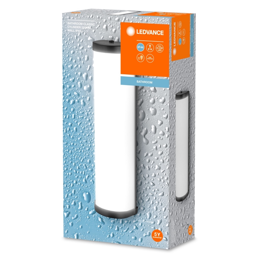 Ledvance - Kylpyhuoneen seinävalaisin BATHROOM CLASSIC 2xE14/12W/230V IP44