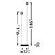 Ledvance - Lampun jalka DECOR STICK 2xE27/40W/230V antrasiitti