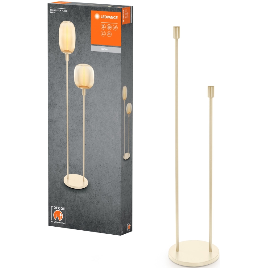 Ledvance - Lampun jalka DECOR STICK 3xE27/40W/230V beige